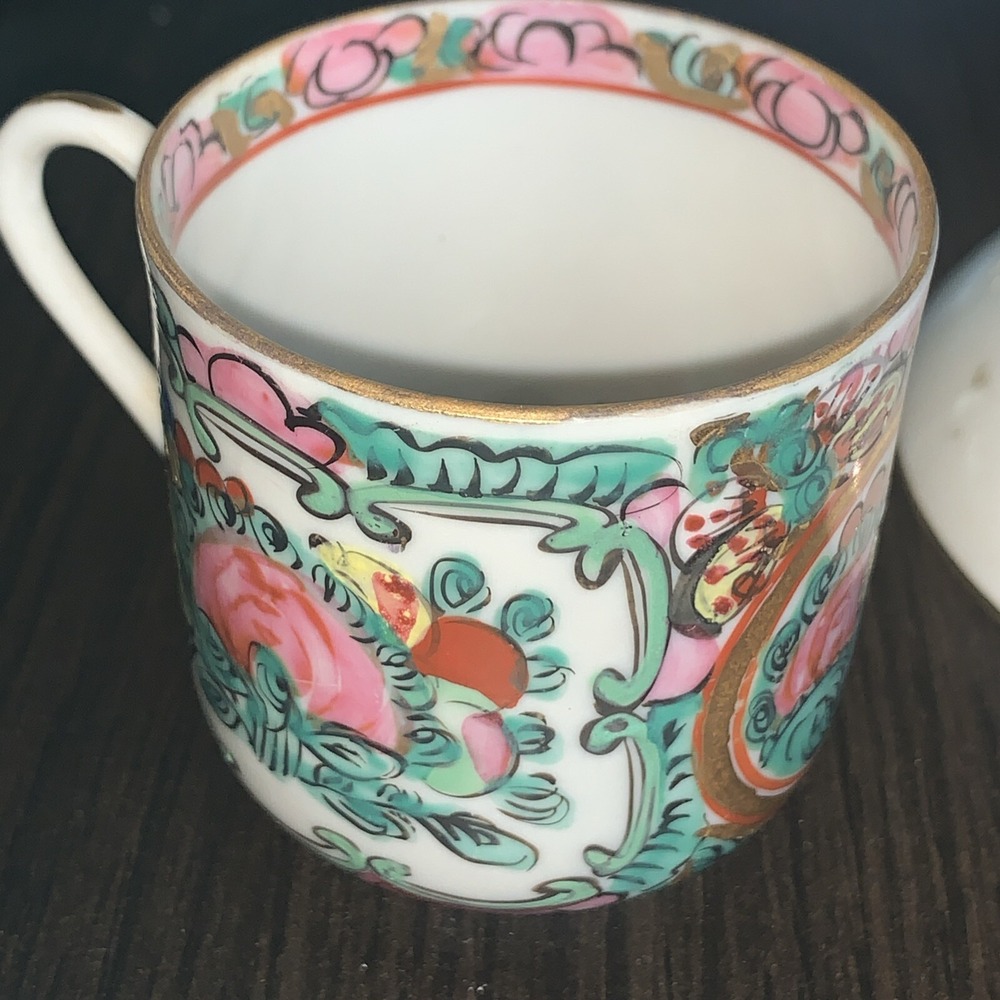 Vintage Andrea Japanese Porcelain Cup & saucer Nm - Picture 5 of 5